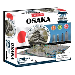 4D Cityscape Time Puzzle - Osaka, Japan - 1290  pc