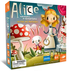 Alice's Adventures in Wonderland Board Game by FoxMind, Ages 6 