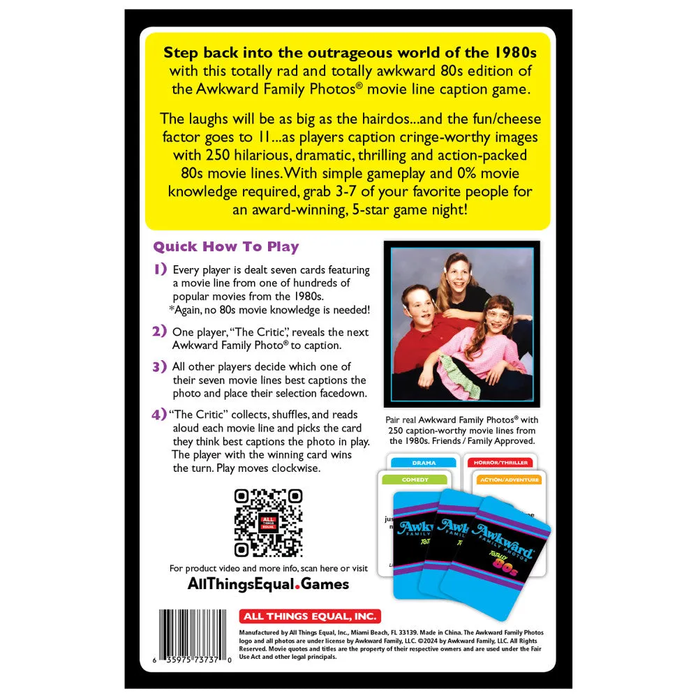 All Things Equal: Awkward Family Photos Totally 80s - Ultimate Party Game