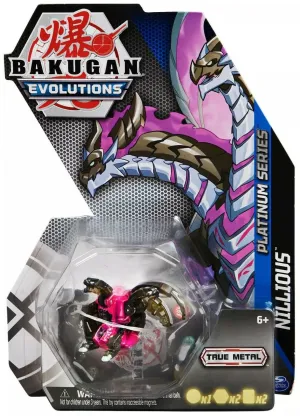 Bakugan Evolutions Platinum Series Die-Cast Nillious Black/Pink