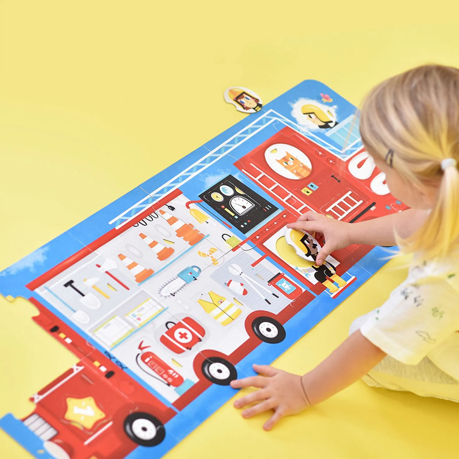 Banana Panda Fire Truck Make-a-Match Puzzle - 23 pc