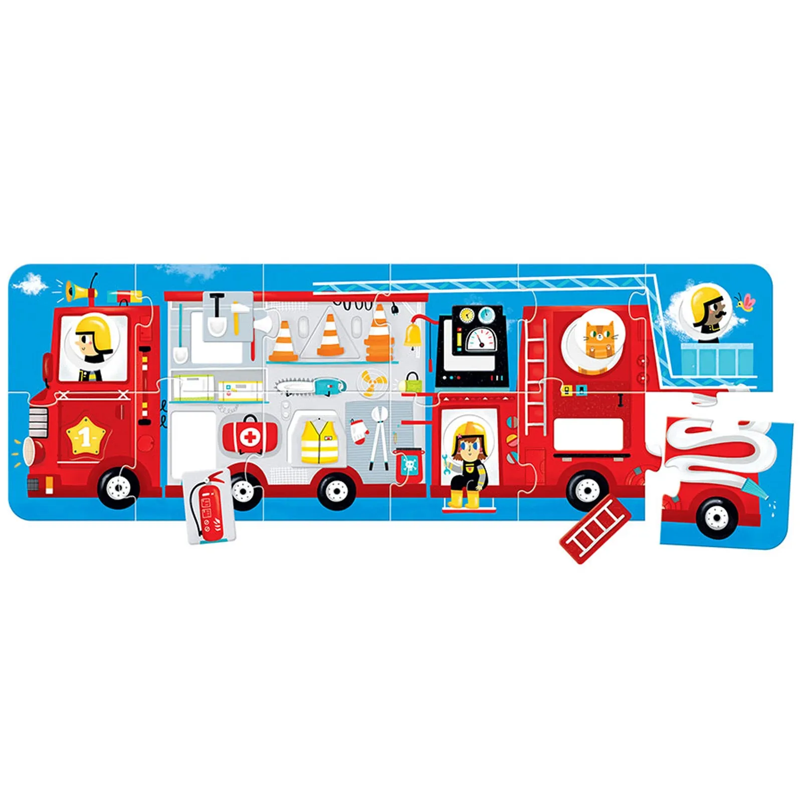 Banana Panda Fire Truck Make-a-Match Puzzle - 23 pc