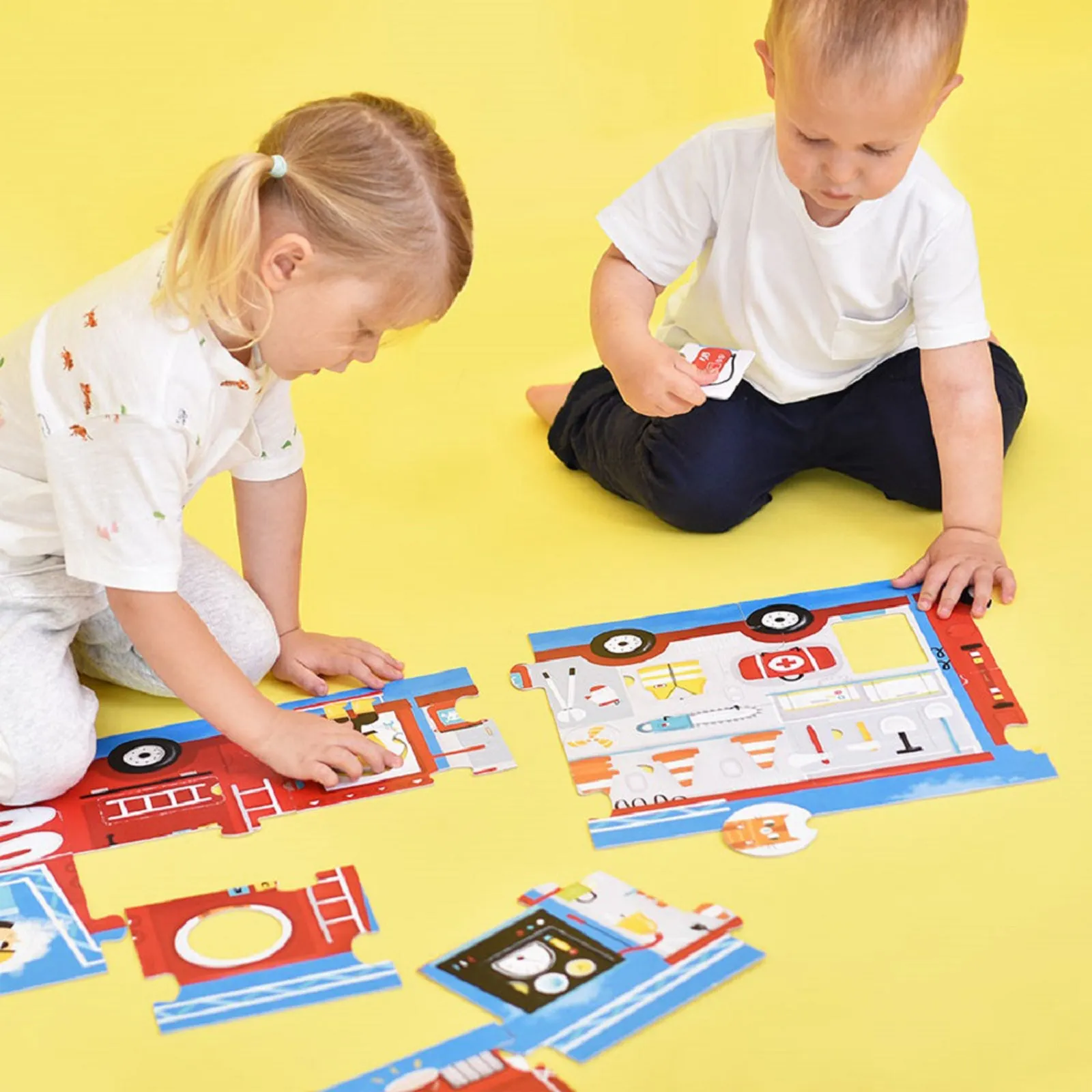 Banana Panda Fire Truck Make-a-Match Puzzle - 23 pc
