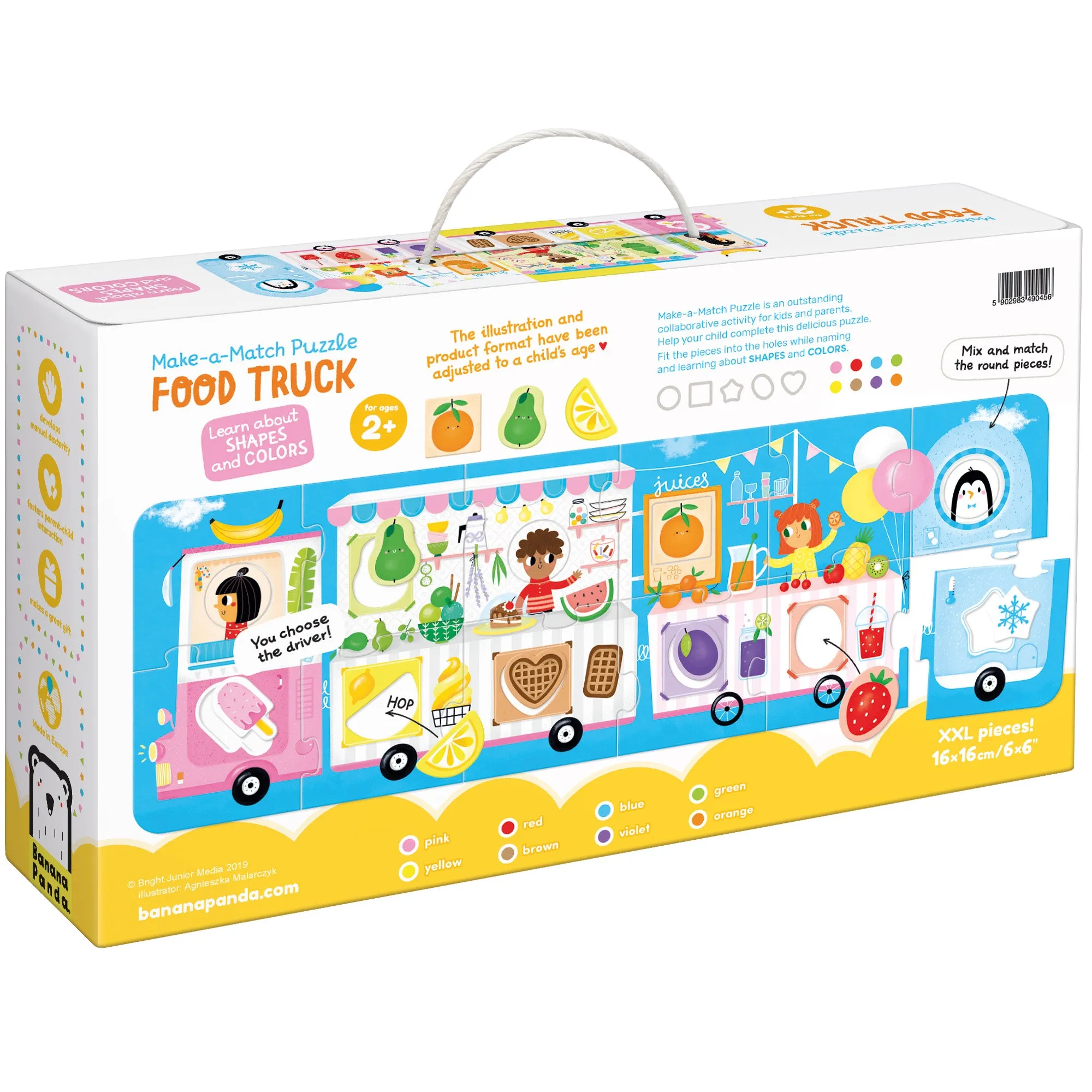 Banana Panda Food Truck Make-a-Match Jumbo Puzzle - 23 pc