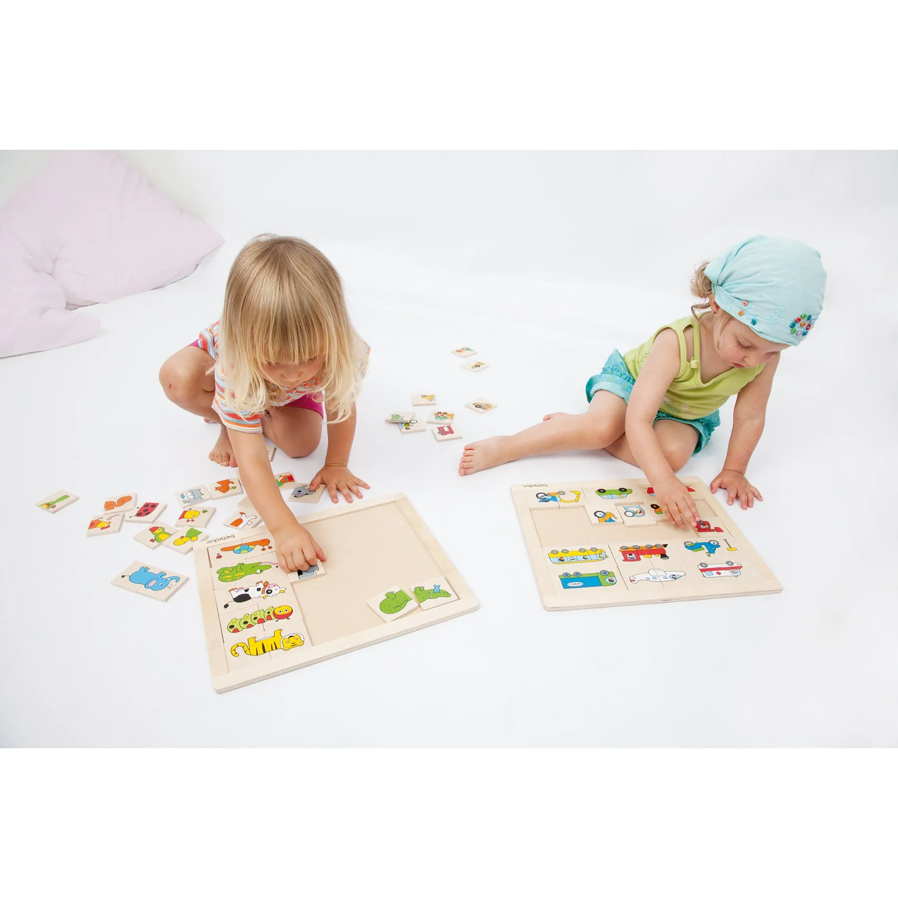 Beleduc Match & Mix Transport Wooden Puzzle - 30 pc