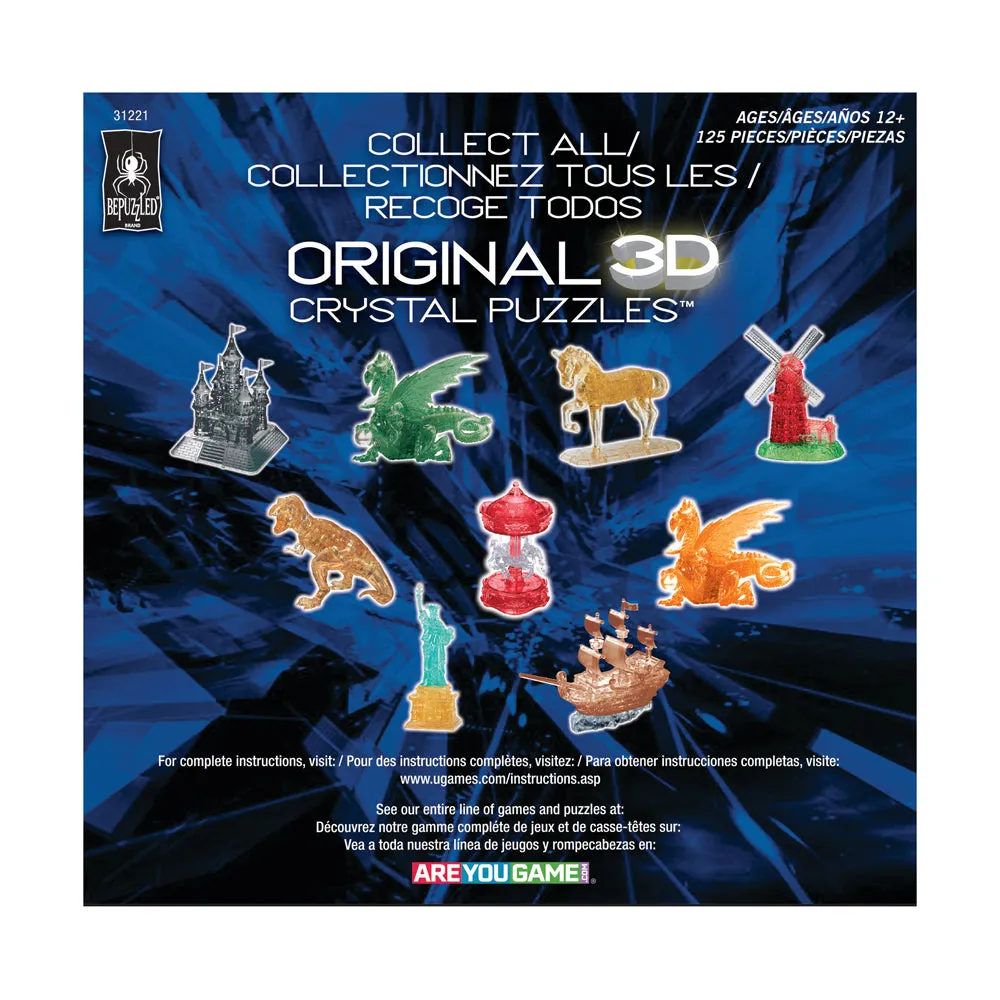 BePuzzled Clear Castle 3D Crystal Puzzle - 125 pcs