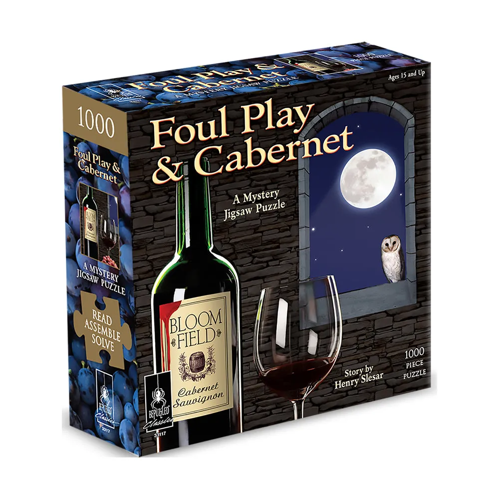 BePuzzled Foul Play & Cabernet Mystery Jigsaw Puzzle - 1000 pc