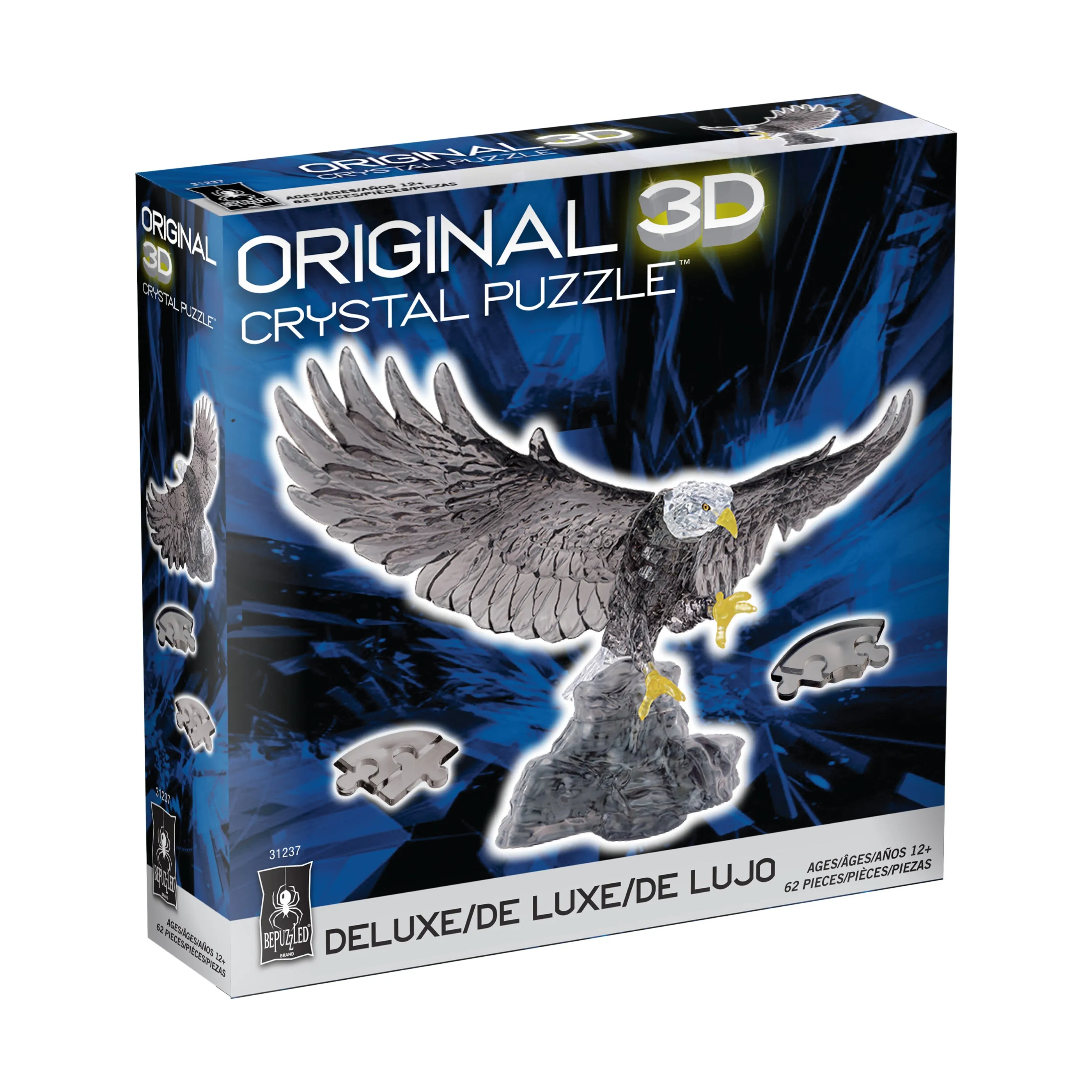 BePuzzled Majestic Eagle 3D Crystal Puzzle - 62 Pieces