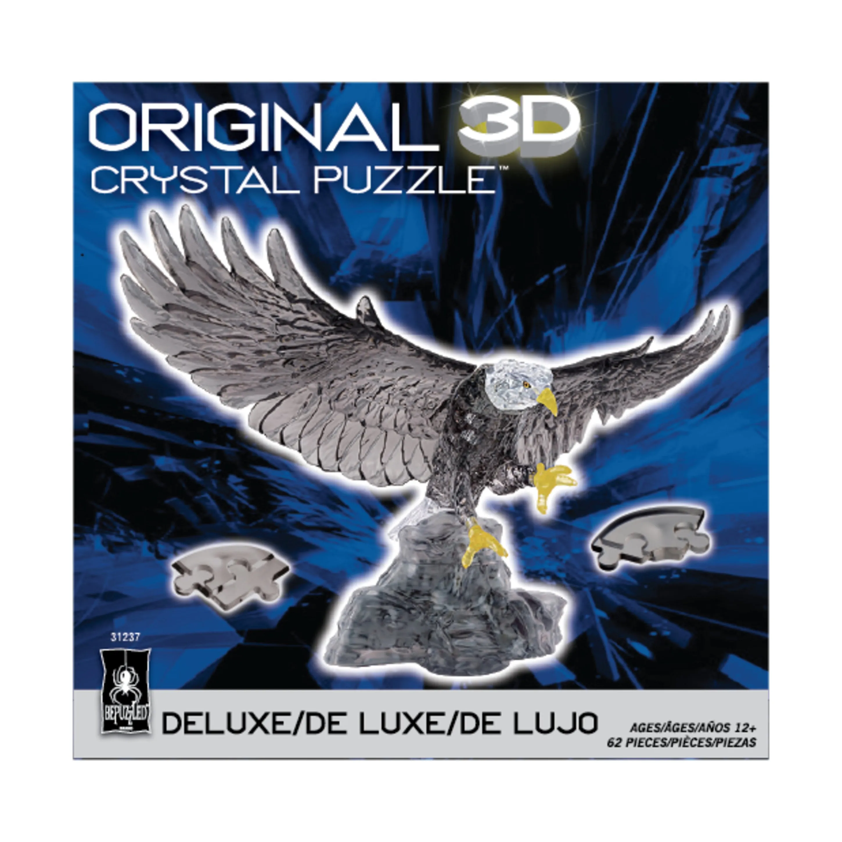 BePuzzled Majestic Eagle 3D Crystal Puzzle - 62 Pieces