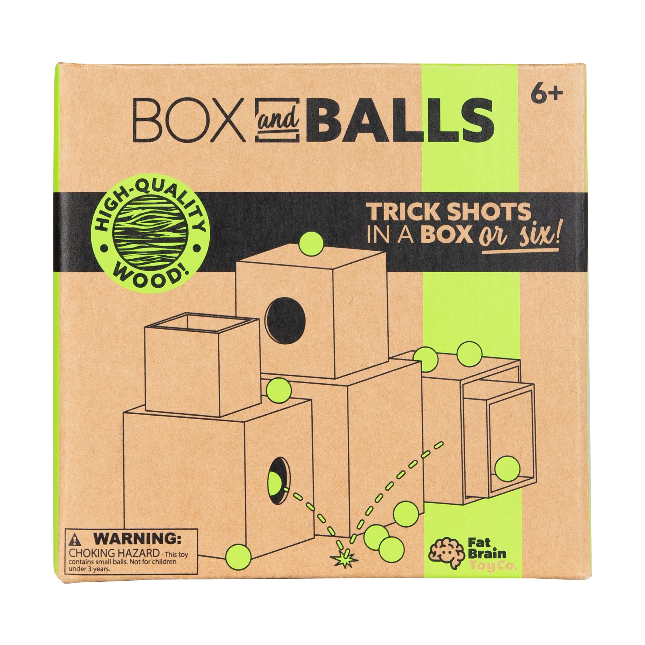 Box and Balls - Classic Wooden Trick Shot Game