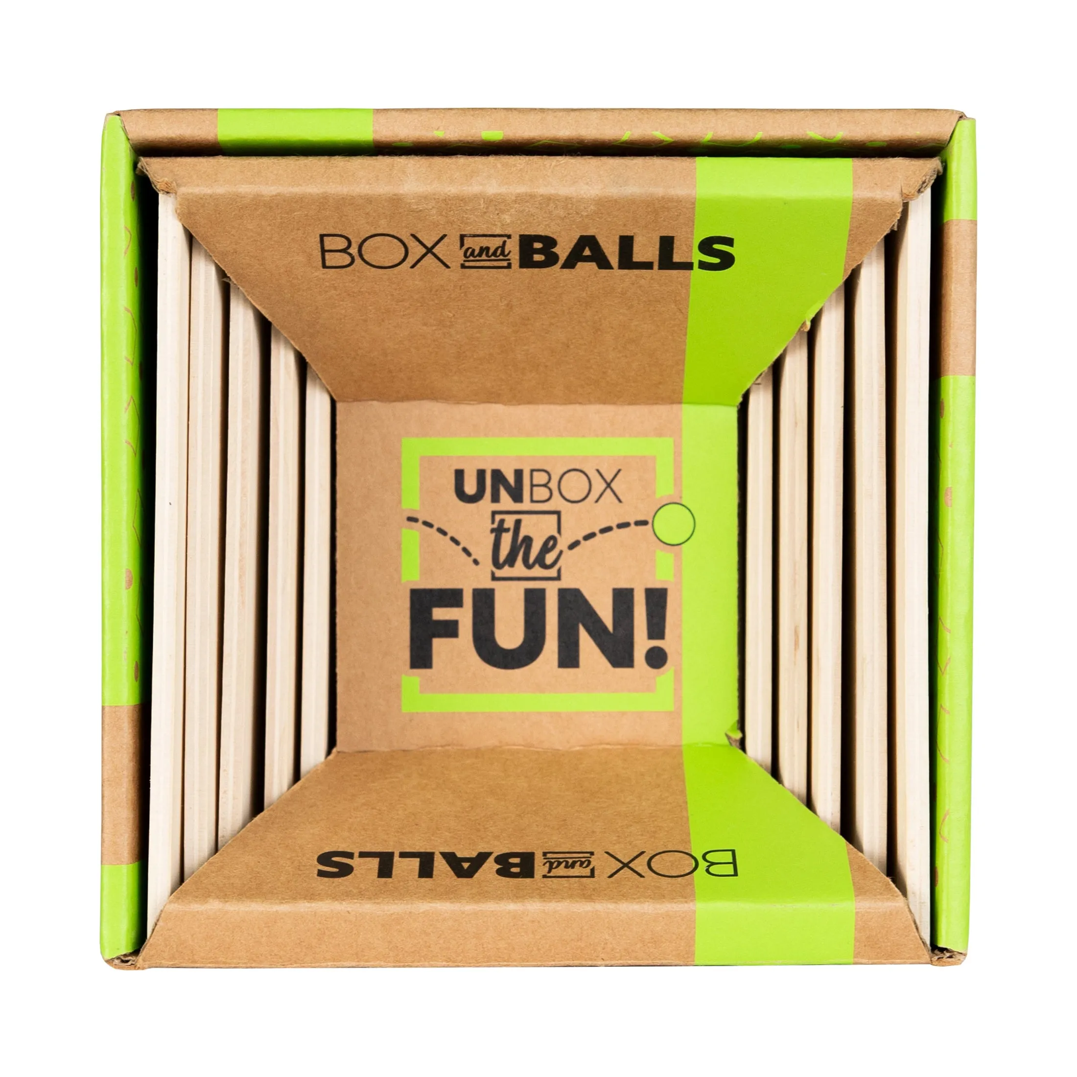 Box and Balls - Classic Wooden Trick Shot Game