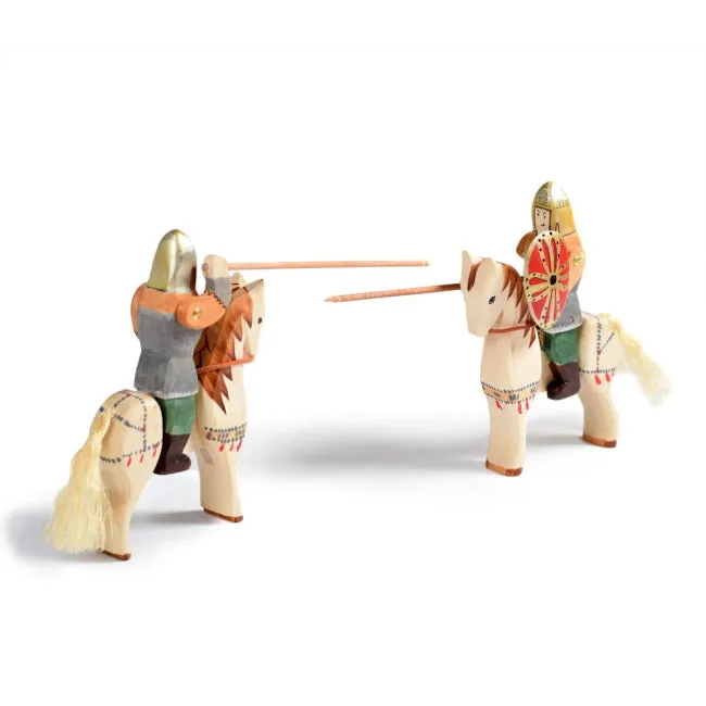 Bumbu Toys | Dacian Knight with Spear, Shield & Dragon Banner
