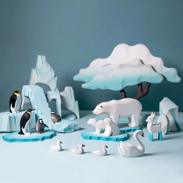 Bumbu Toys | Polar Bear Cub Sitting