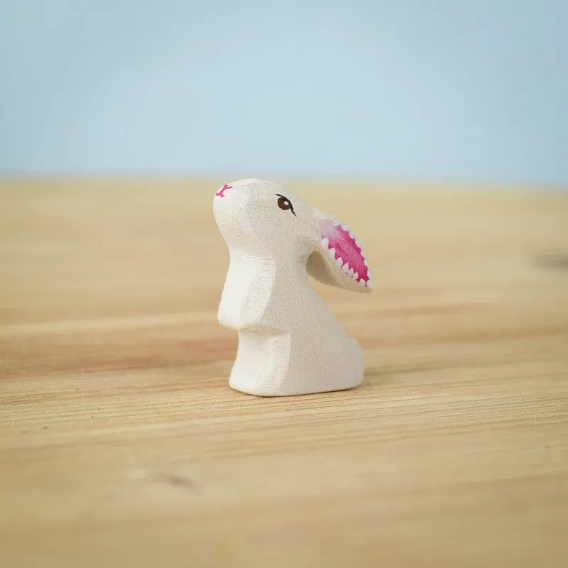 Bumbu Toys | White Baby Rabbit Curious
