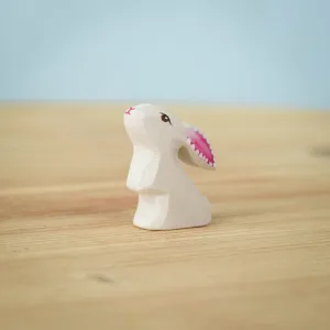 Bumbu Toys | White Baby Rabbit Curious
