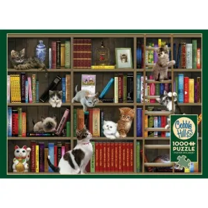 Cobble Hill Kitty Librarians Jigsaw Puzzle - 1000 pc
