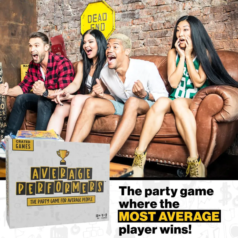 CratedWithLove Average Performers Family Party Game