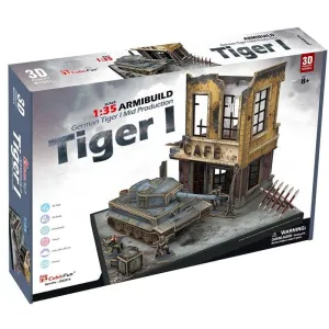 Cubic Fun 3D Puzzle 1:35 Armibuild German Tiger I Mid Production