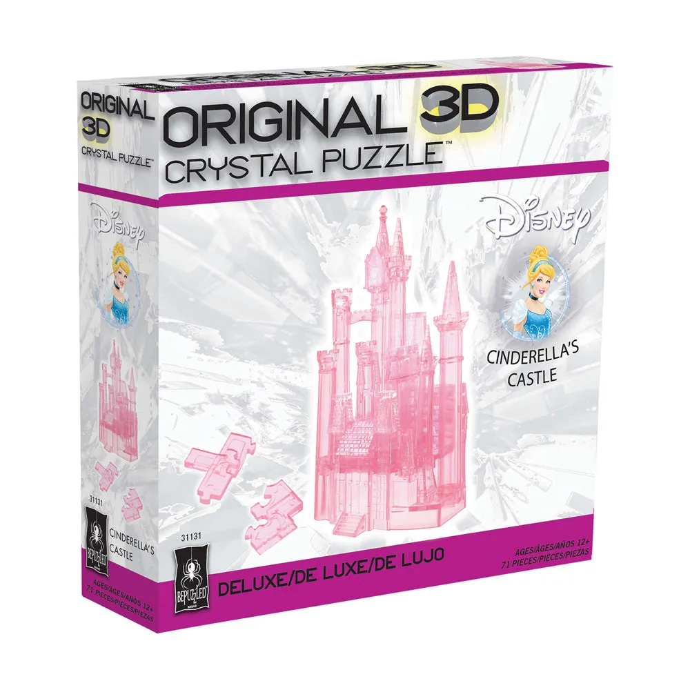 Disney Cinderella's Castle 3D Crystal Puzzle - 71 Pieces, Pink