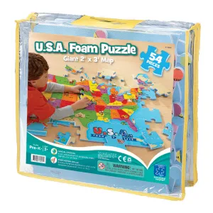 Educational Insights USA Foam Map Floor Puzzle - 54 pc