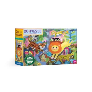 eeBoo Big Cats Educational Jigsaw Puzzle - 20 pc