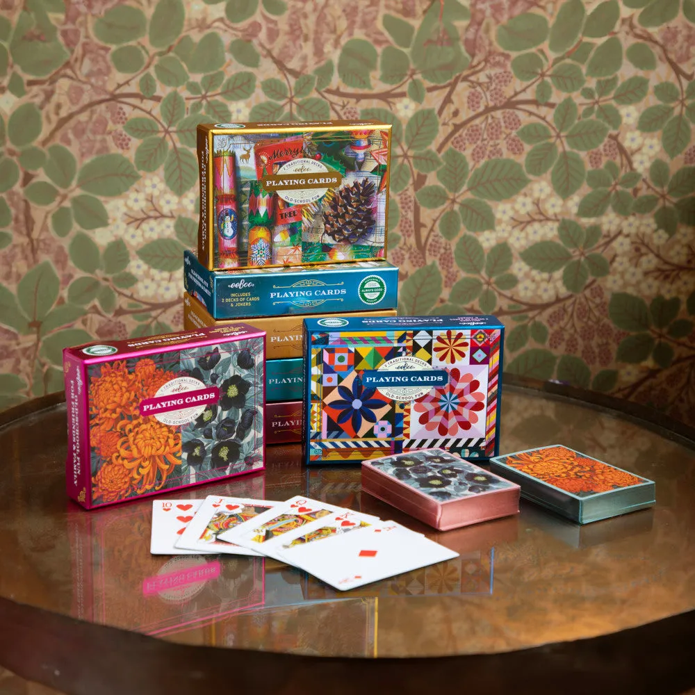 eeBoo Piece & Love Christmas Decorations Deluxe Playing Cards
