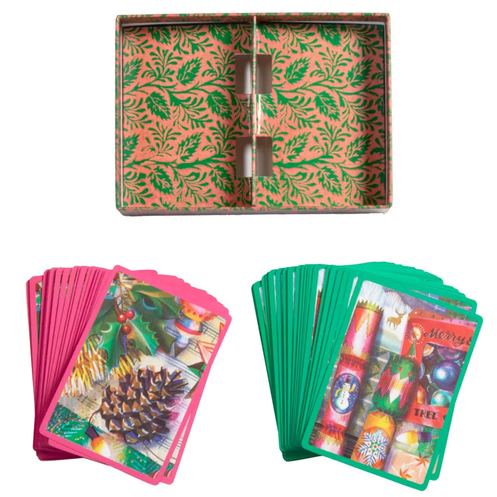 eeBoo Piece & Love Christmas Decorations Deluxe Playing Cards