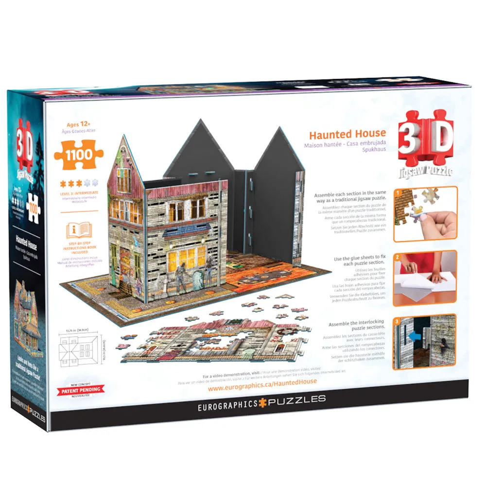 Eurographics Haunted House 3D Puzzle - 1100 pc