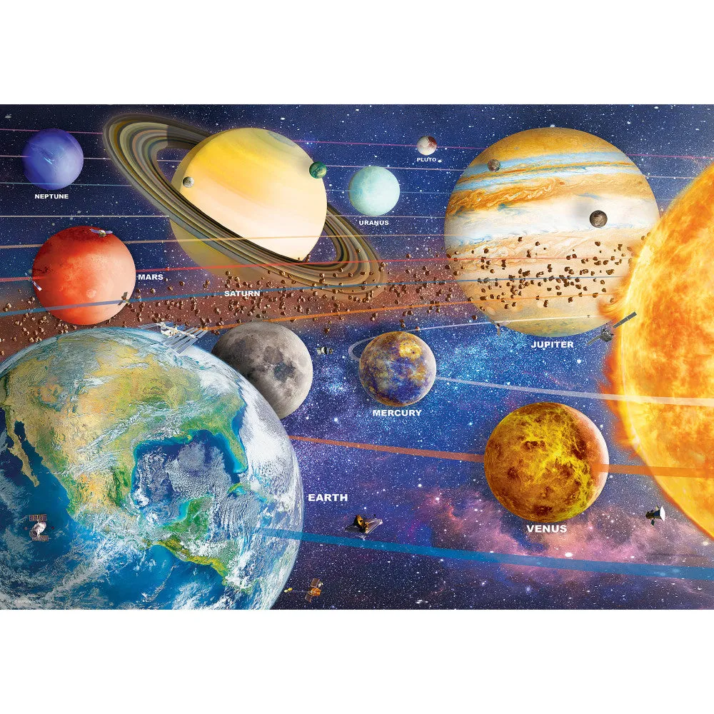 Eurographics Solar System Adventure Jigsaw Puzzle in Globe Tin - 550 pc