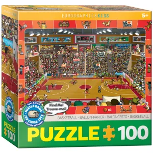 Eurographics Spot & Find Basketball Jigsaw Puzzle - 100 pc