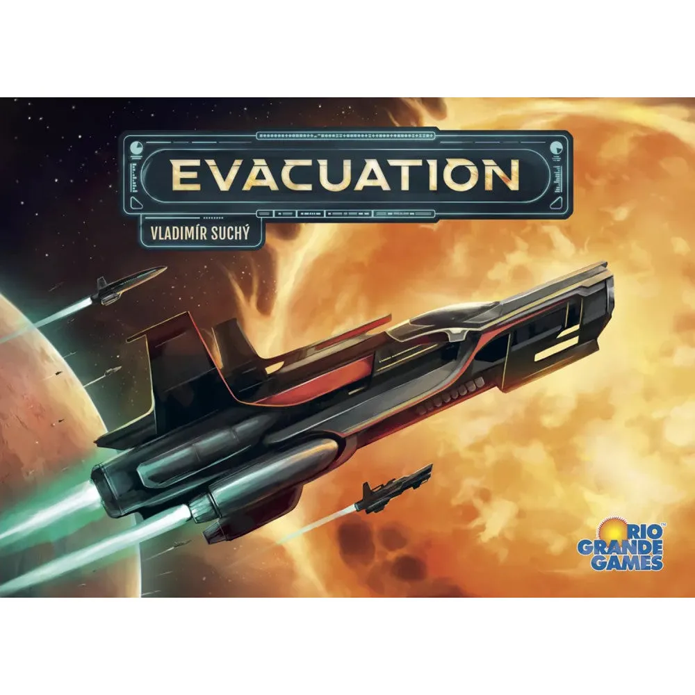 Evacuation Strategy Board Game by Rio Grande Games, Ages 14 , 1-4 Players