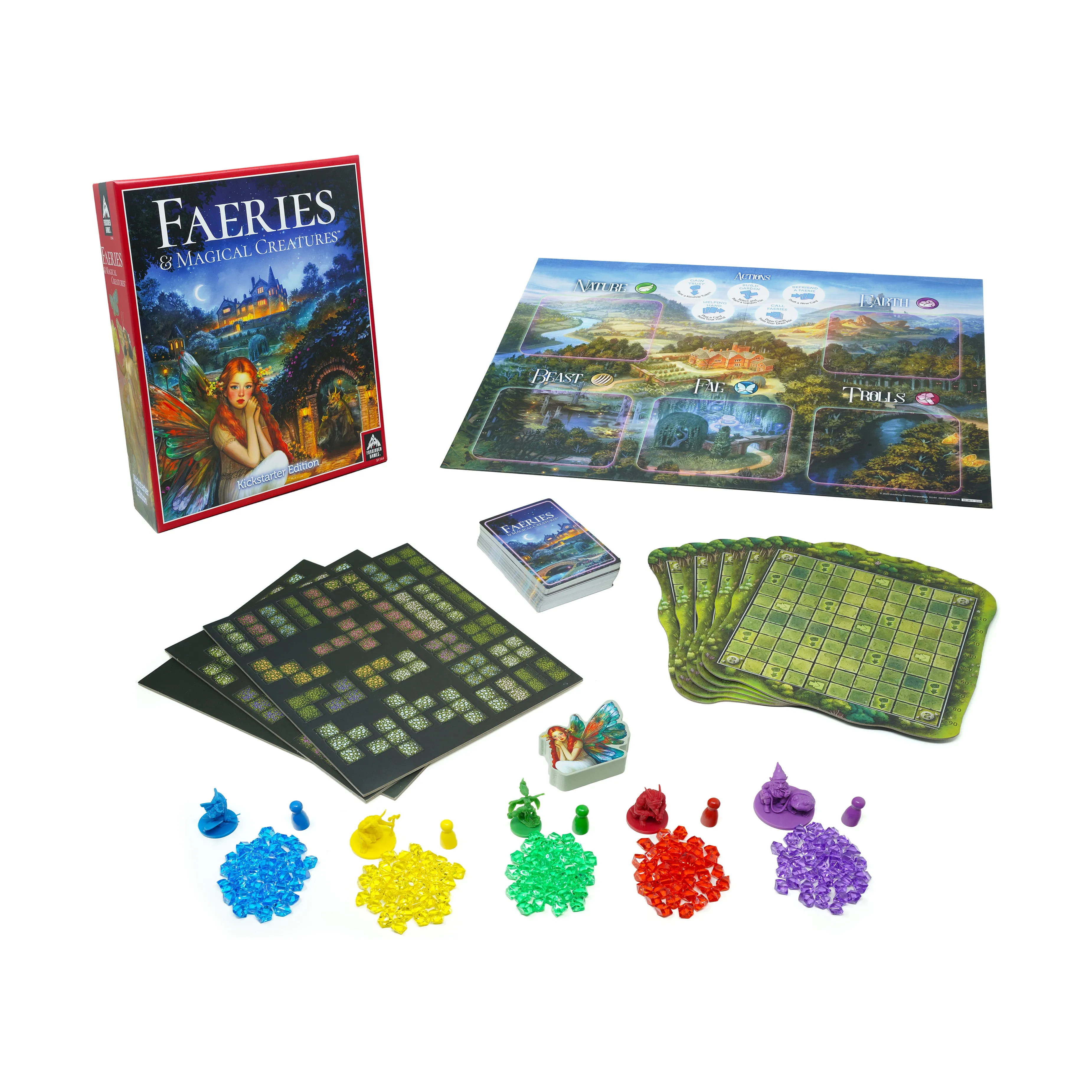 Faeries & Magical Creatures - Premium Kickstarter Edition Board Game