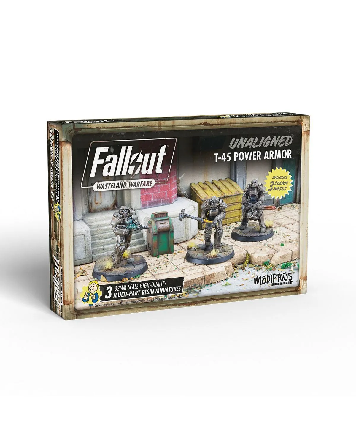 Fallout - Wasteland Warfare T-45 Power Armour Miniature Set