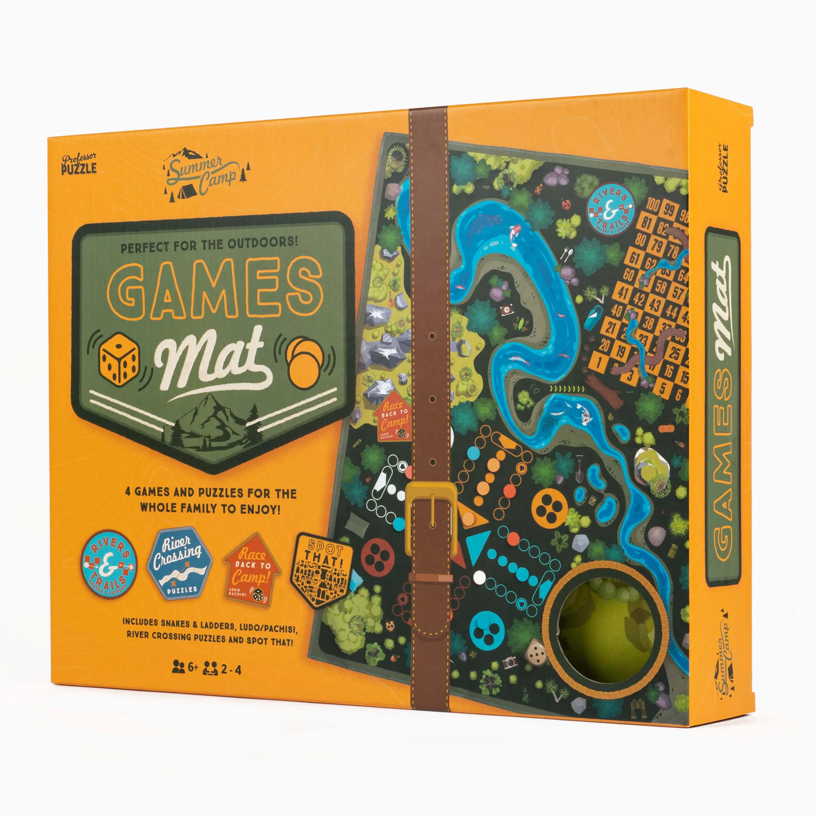 Family Adventure Games Mat with 4 Fun Challenges