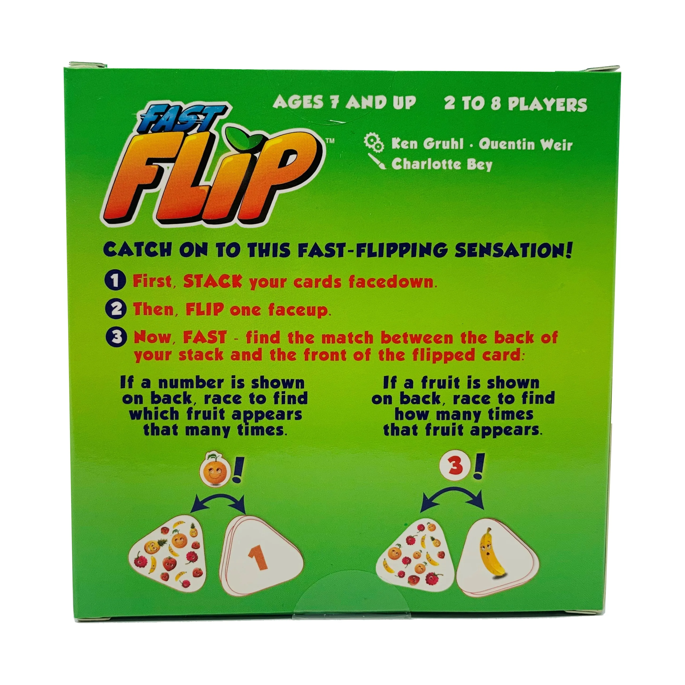 Fast Flip Fruit Frenzy Card Game by Blue Orange