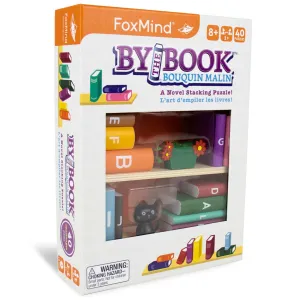 FoxMind By The Book 3D Wooden Stacking Puzzle - 40 Challenges
