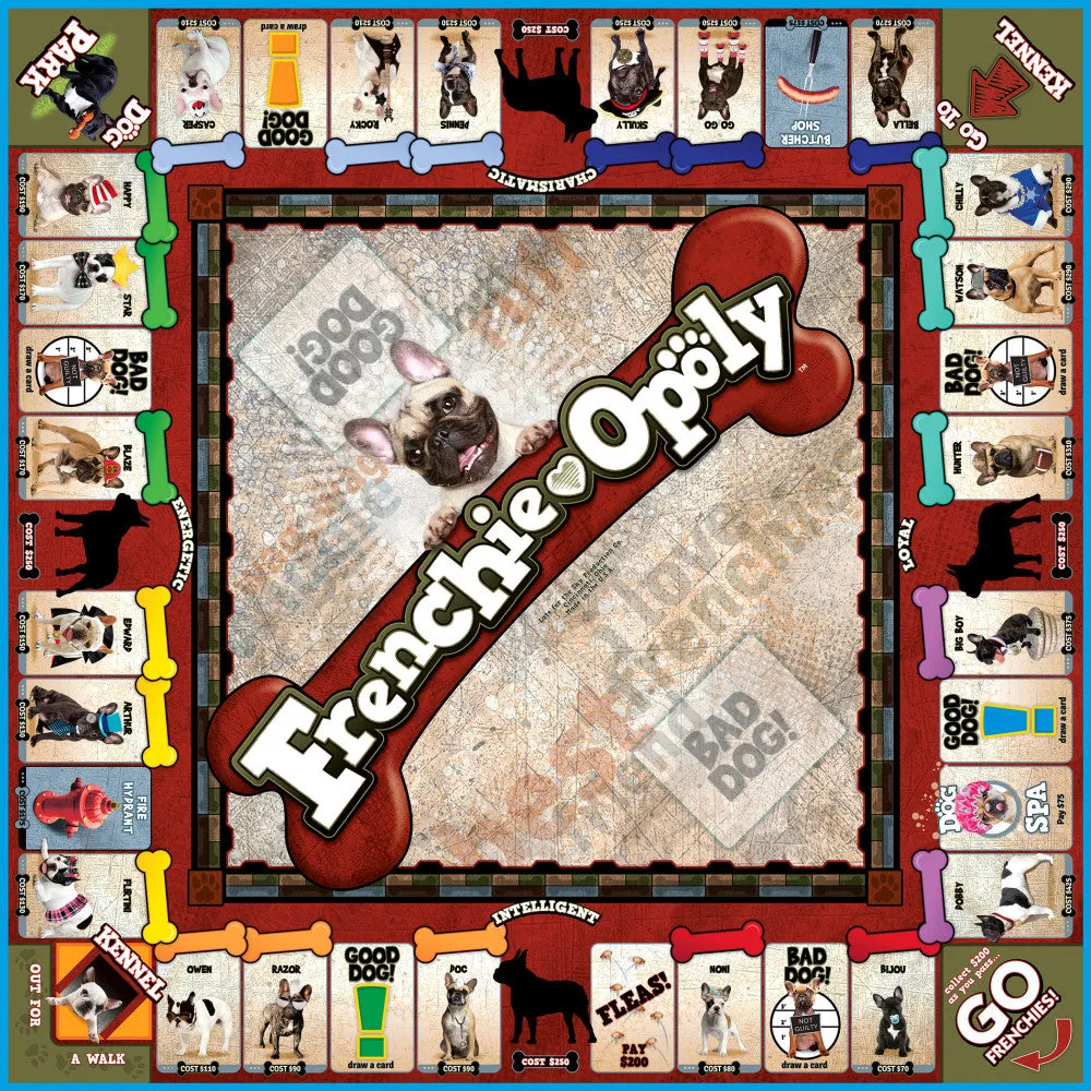 French Bulldog FRENCHIE-OPOLY Board Game