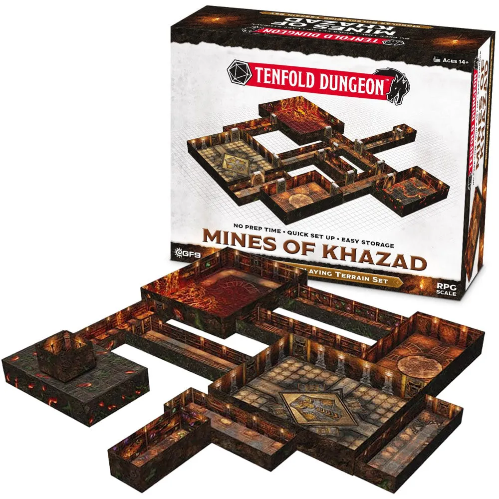 Gale Force 9: Tenfold Dungeon - Modular Mines of Khazad Terrain Set