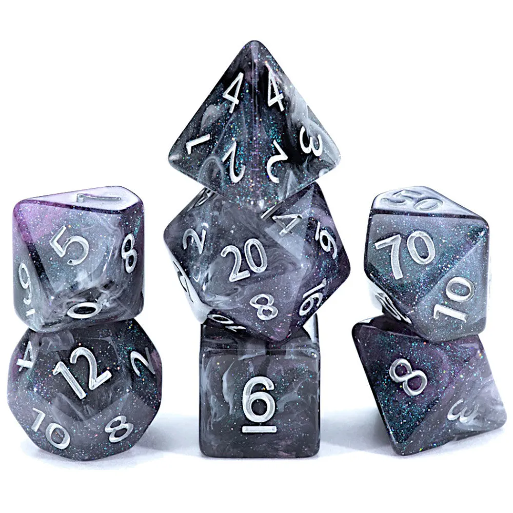 Gate Keeper Games Aether Dice: Limbo Swirl - 7pc Set