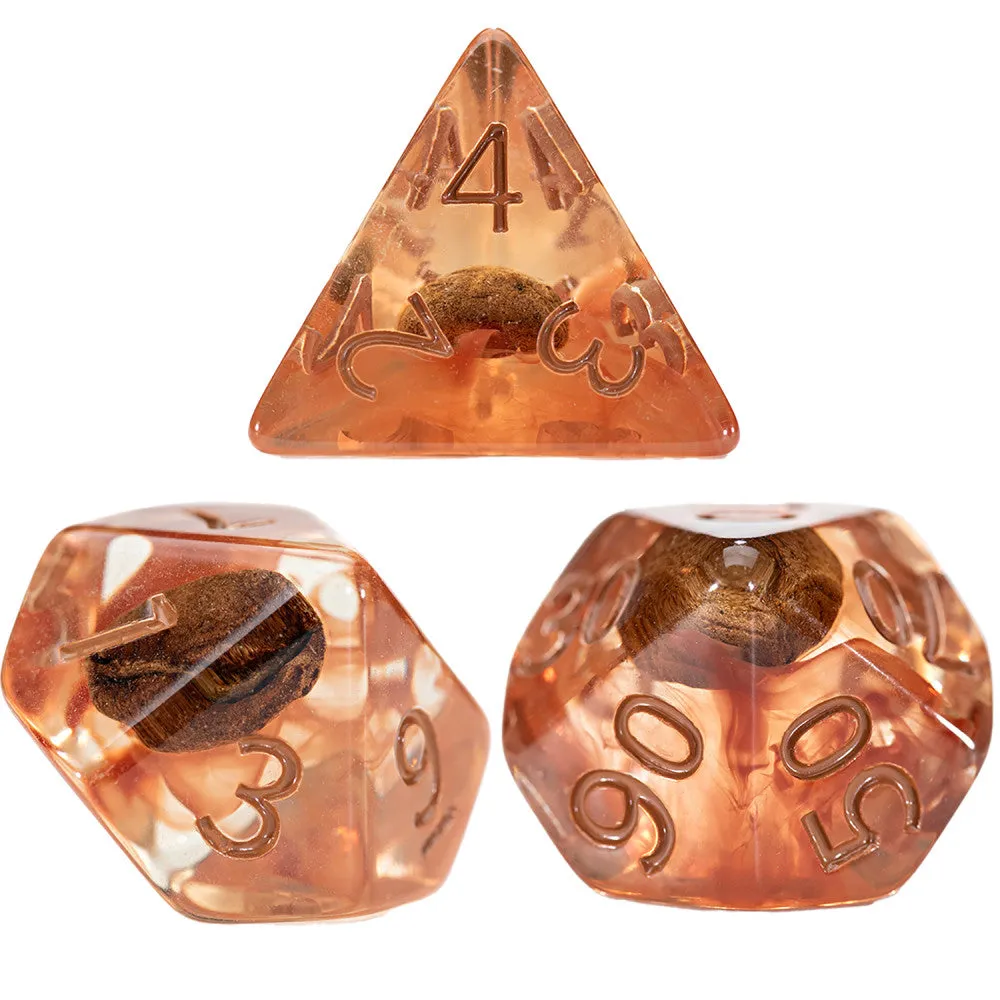 Gate Keeper Games & Dice: Coffee Bean 7pc RPG Dice Set
