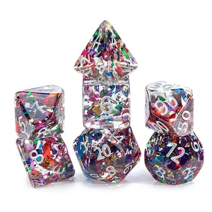 Gate Keeper Games & Dice: Stained Glass Inclusion Dice - 7pc Set