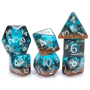 Gate Keeper Games Deep Sea Biome Resin 7-Dice Set