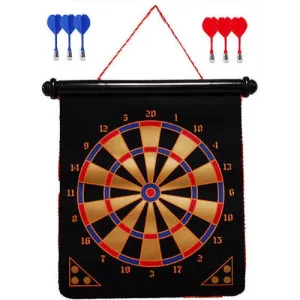 Go! Games Deluxe Magnetic Dart Board Set | 15 Inch | Family Safe Darts