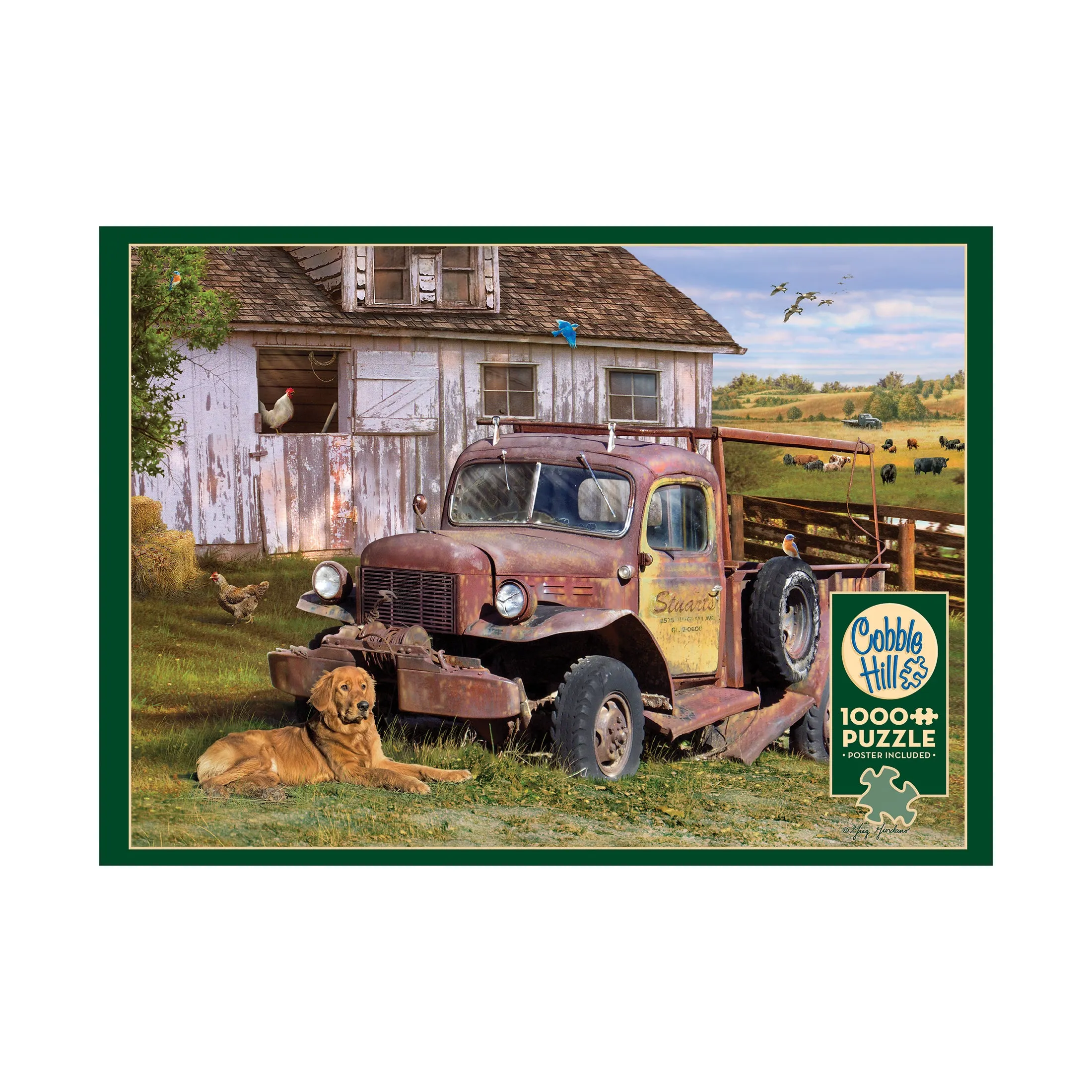 Greg Giordano Summer Farm Truck Jigsaw Puzzle - 1000 pc