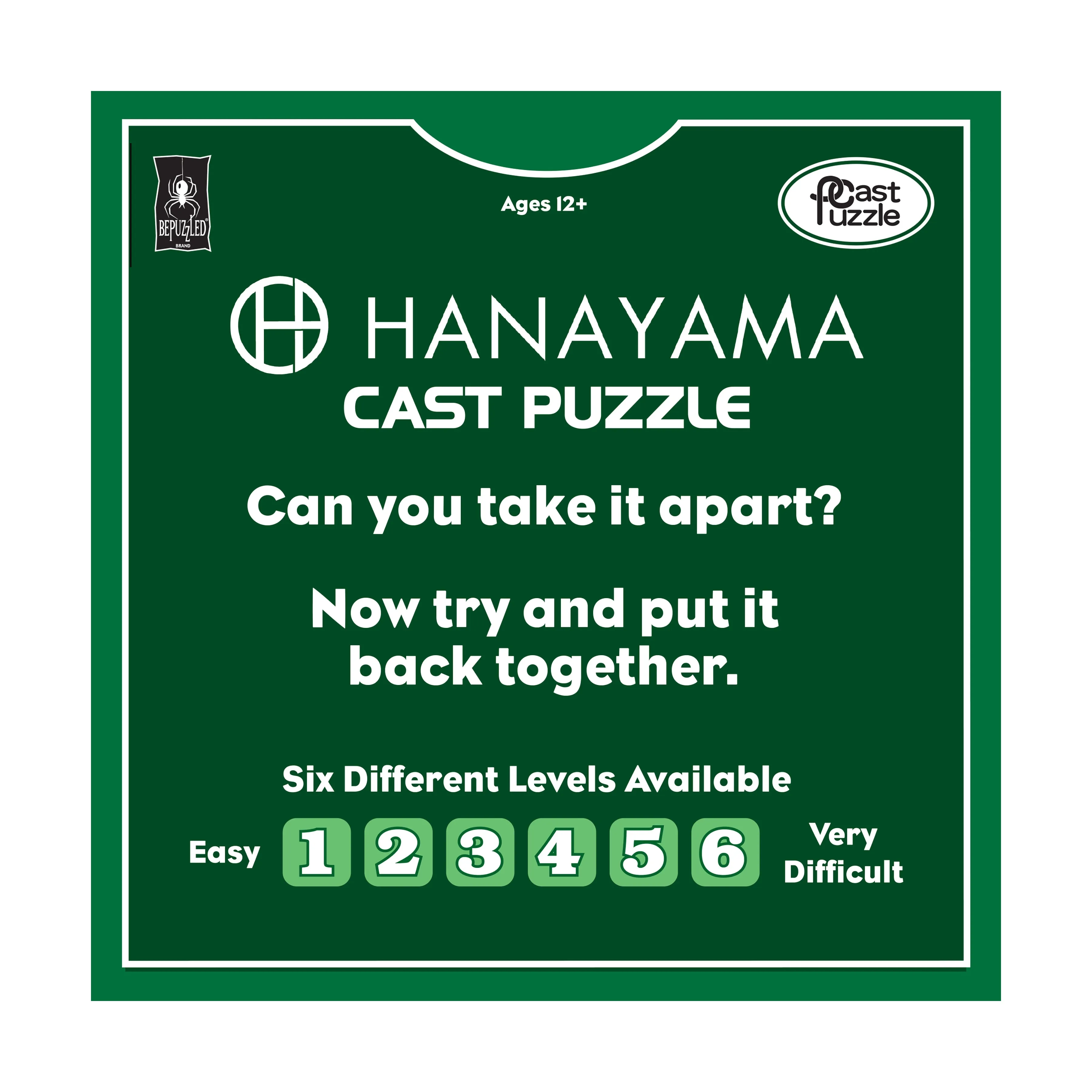 Hanayama Level 3 Cast Puzzle - Cross: Challenging Metallic Brain Teaser