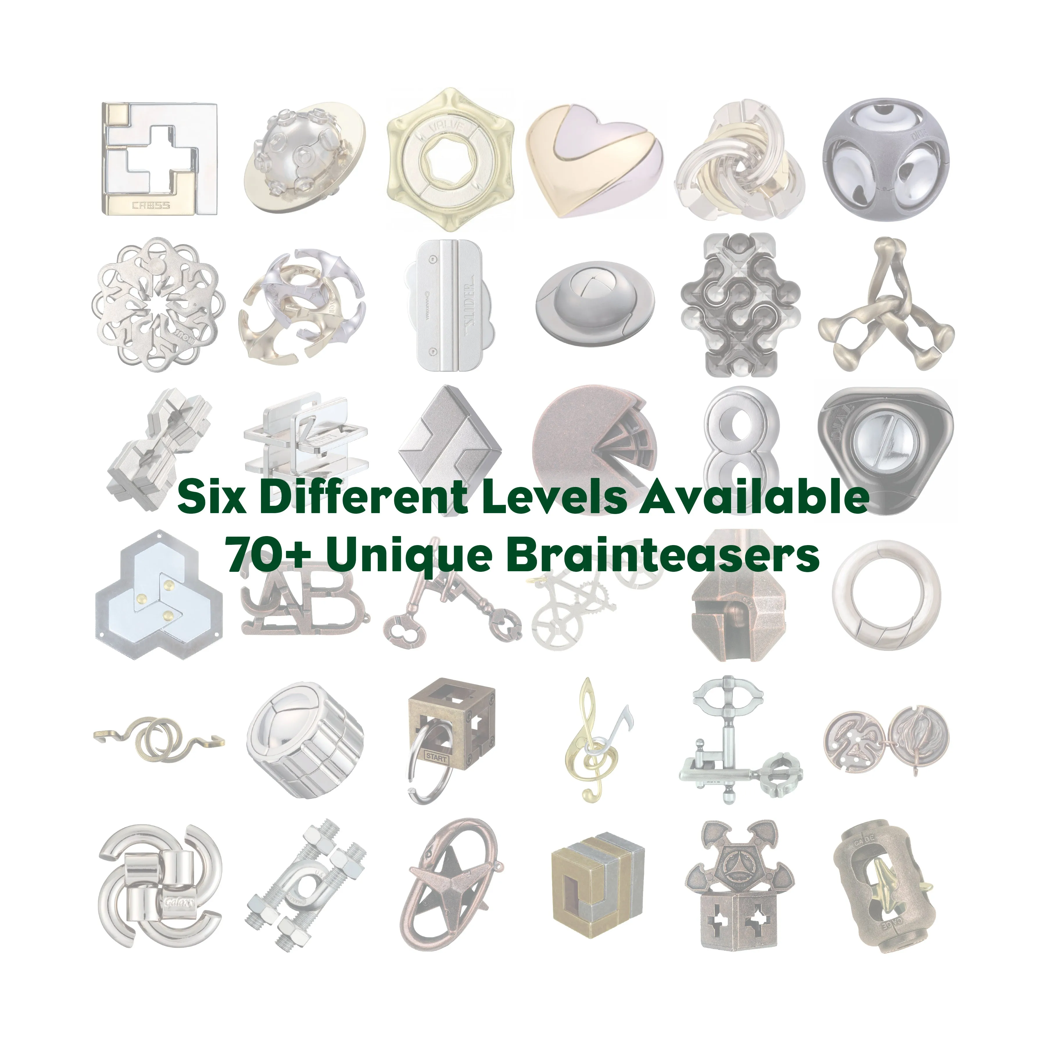 Hanayama Level 3 Cast Puzzle - Cross: Challenging Metallic Brain Teaser