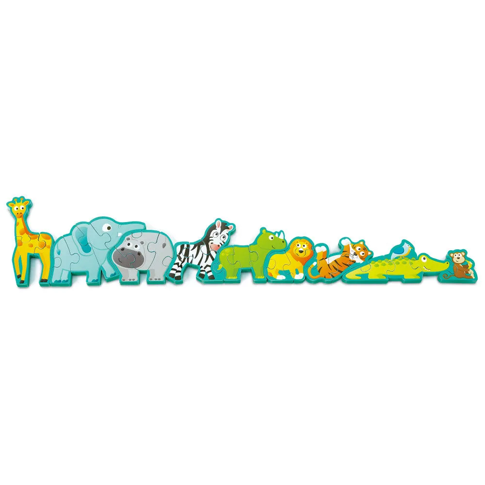 Hape Alphabet Animal Parade 26-Piece Wooden Puzzle