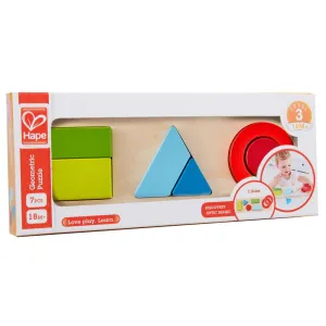 Hape Dual-Sided Geometry Wooden Puzzle - 7 pc