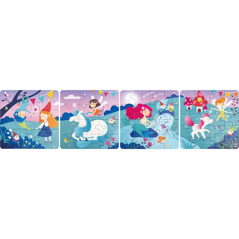 Hape Enchanted Fairytale 4 Pack Puzzle Set - 9-20 pcs