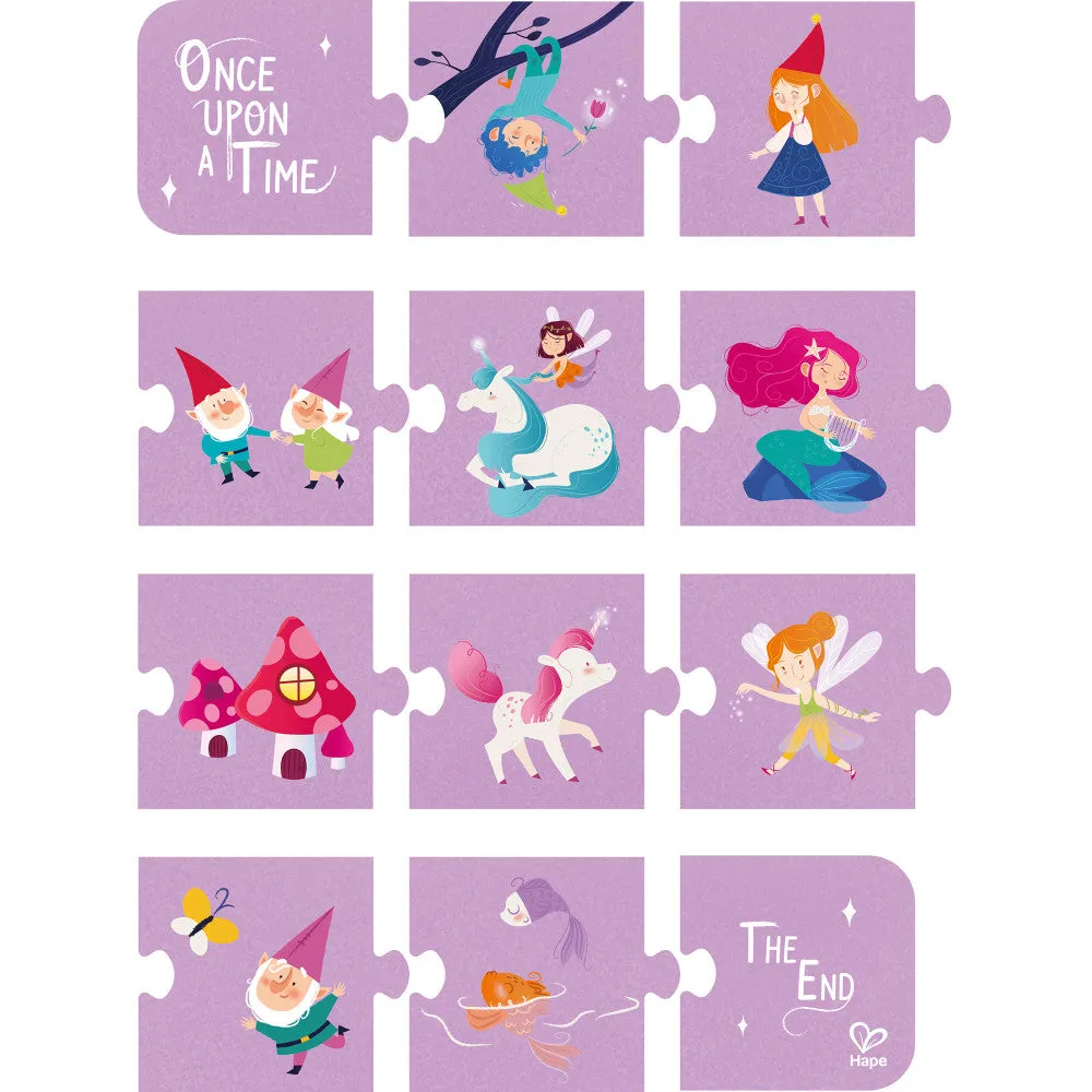 Hape Enchanted Fairytale 4 Pack Puzzle Set - 9-20 pcs